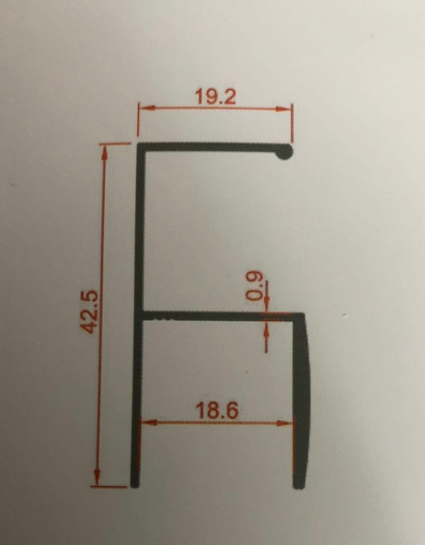 Ալյումինի բռնակ 1084-2.8 ալյումին